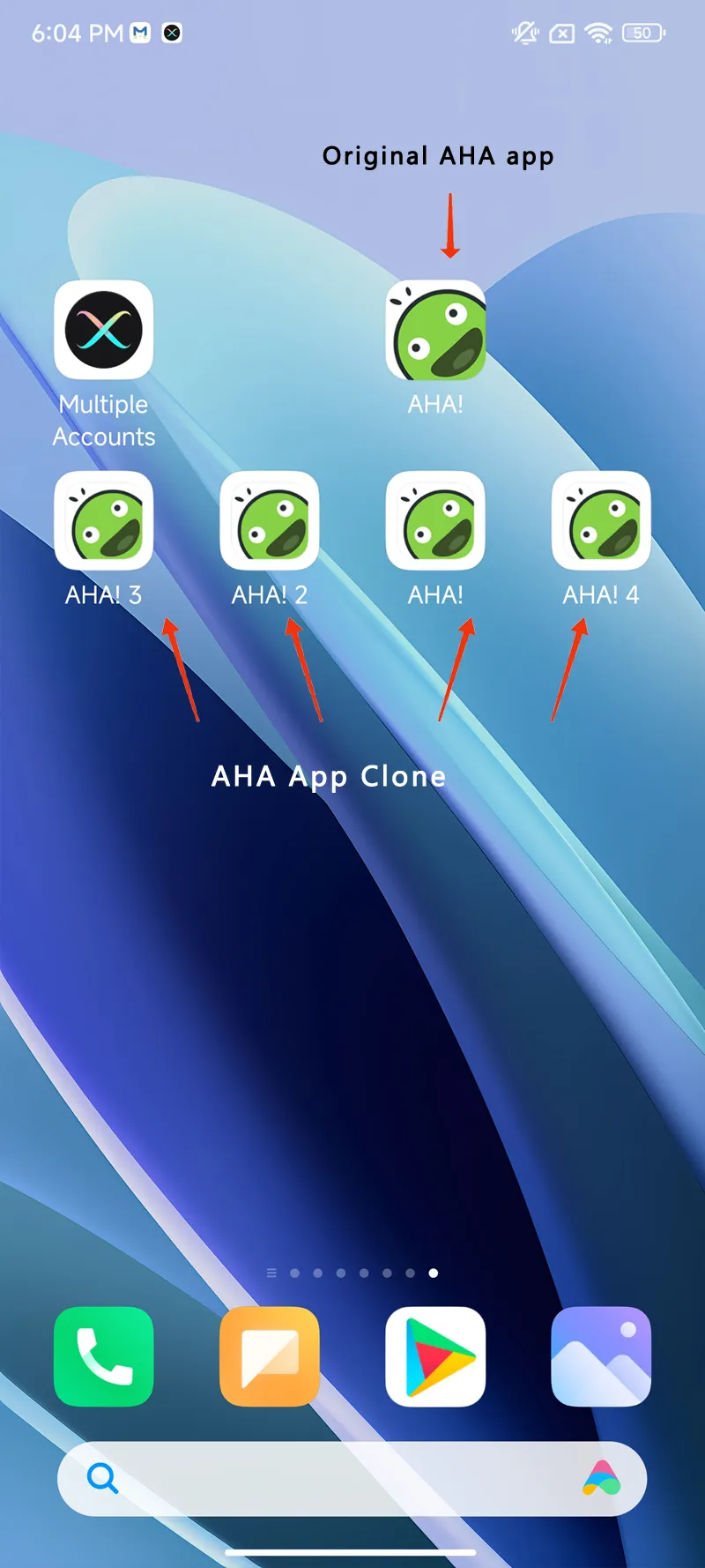 AHA clone android