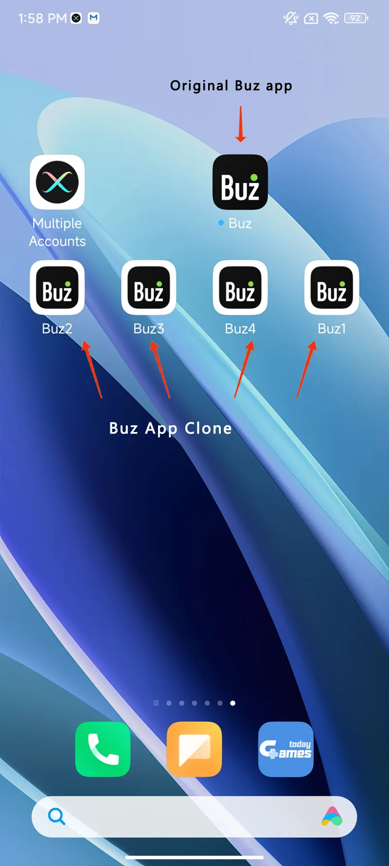 Buz clone android