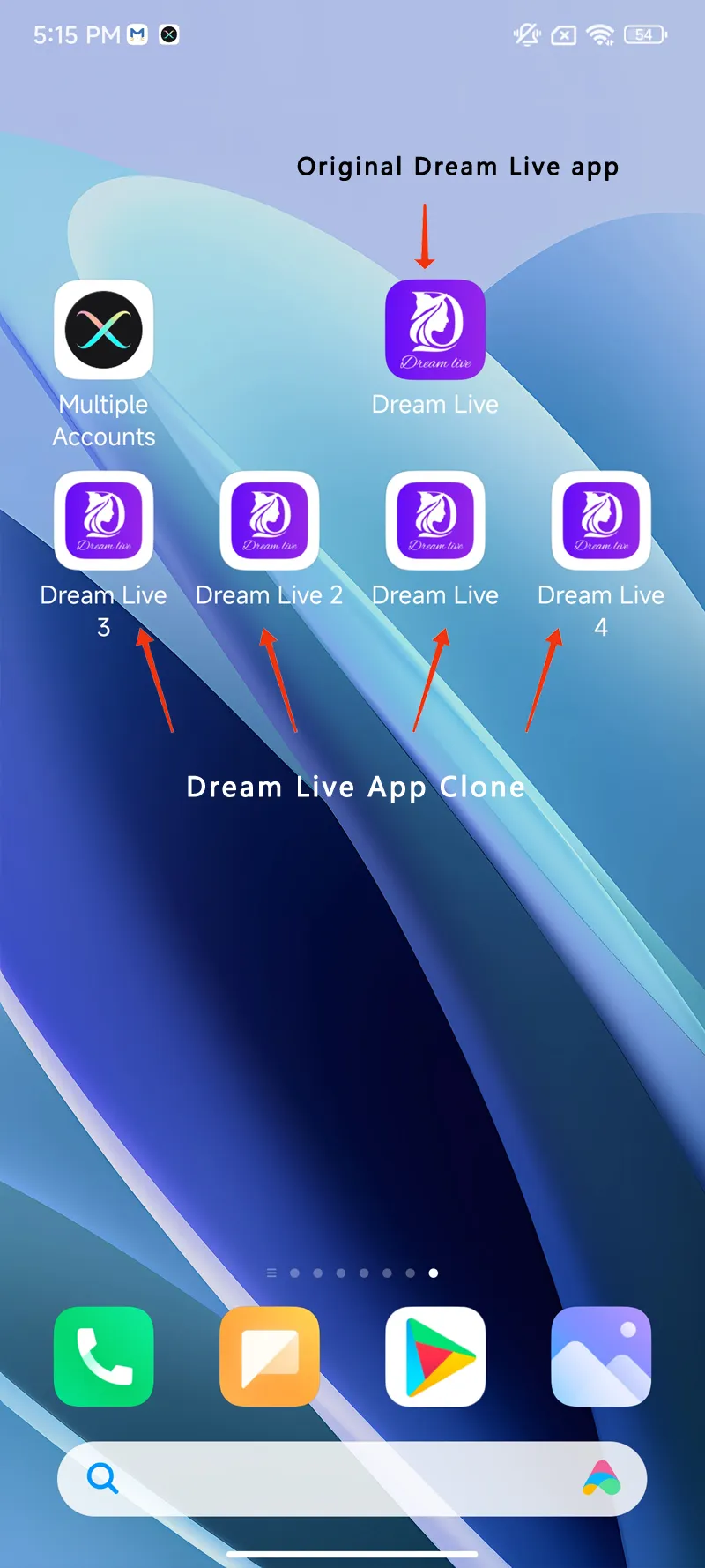 Dream Live clone android