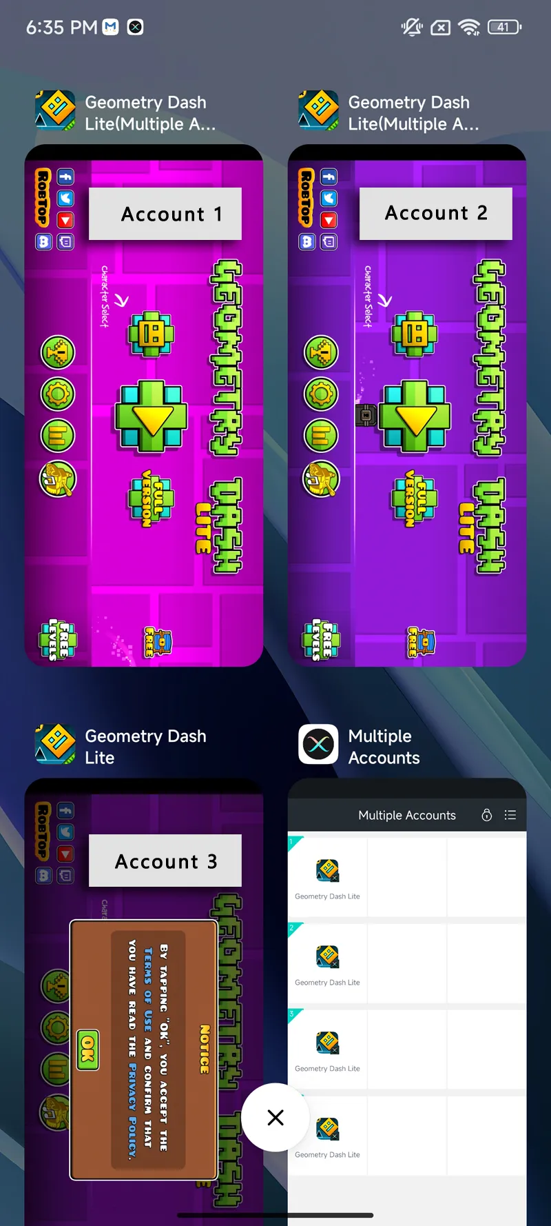 Tutorial on how to clone Geometry Dash Lite App using MatrixClone