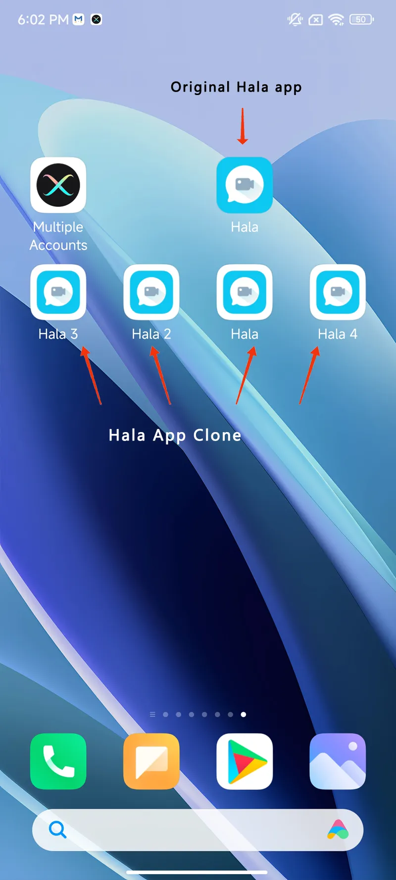 Hala clone android