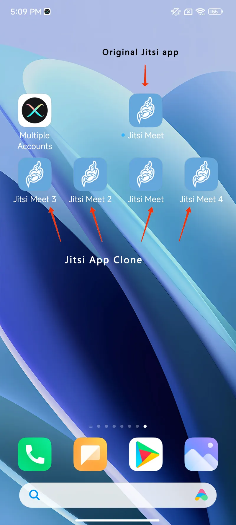 Jitsi Meet clone android