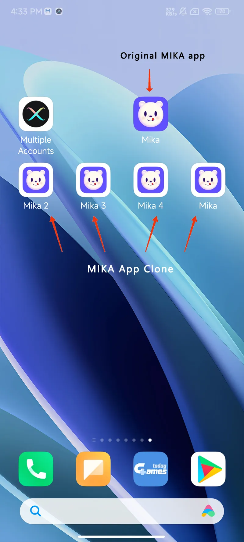 MIKA clone android