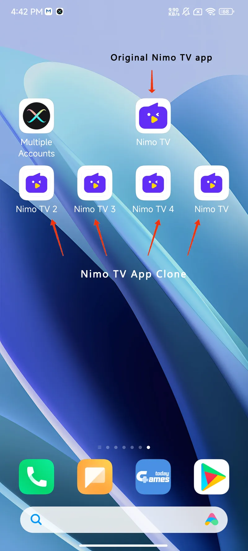 Nimo TV clone android