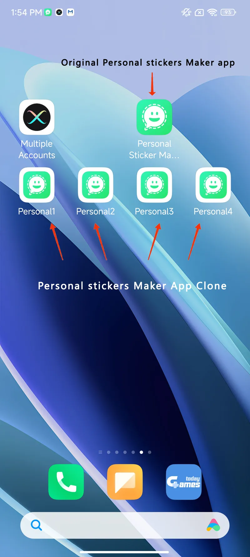 Personal stickers Maker clone android