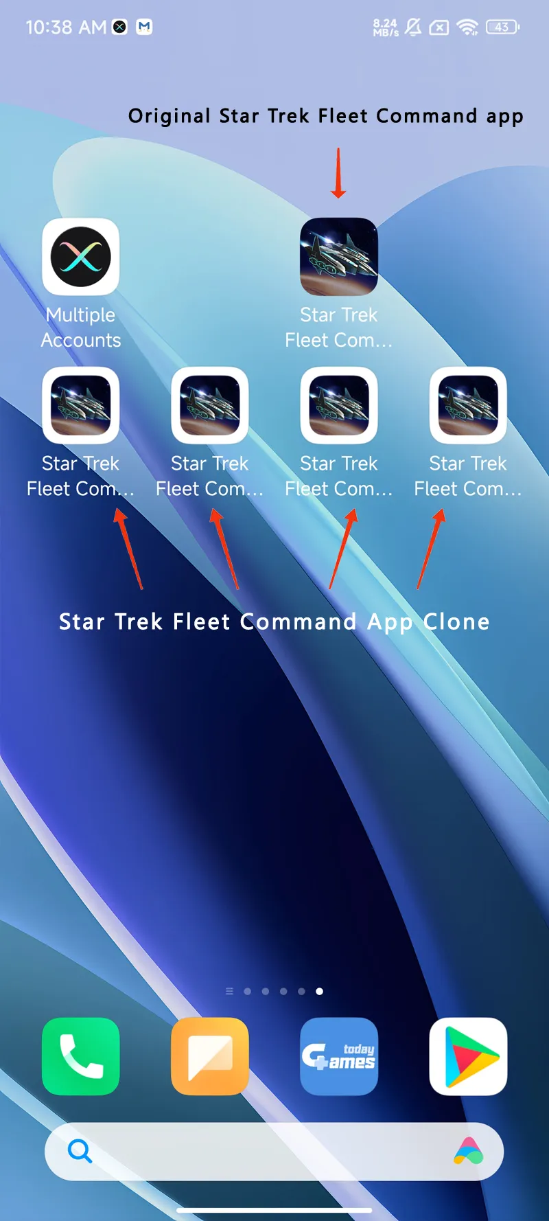 Star Trek Fleet Command clone android