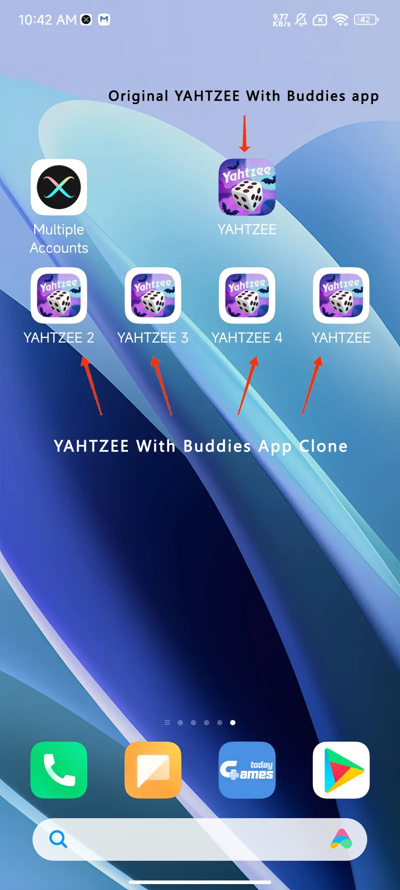 YAHTZEE With Buddies clone android