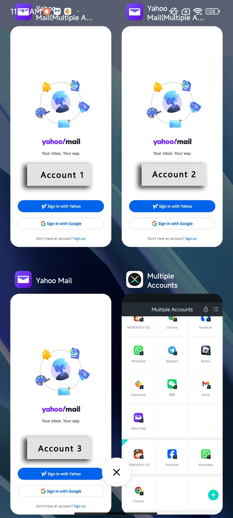 Tutorial on how to clone Yahoo mail App using MatrixClone