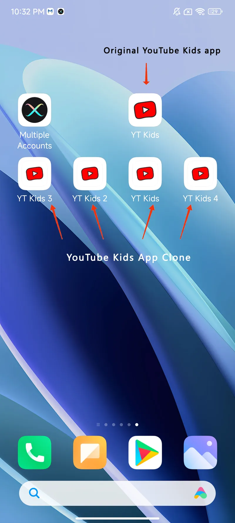 YouTube Kids clone android