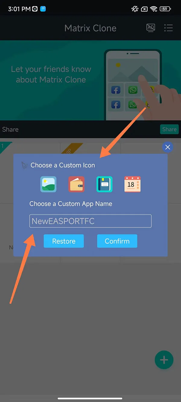 Steps to rename and modify the app icon