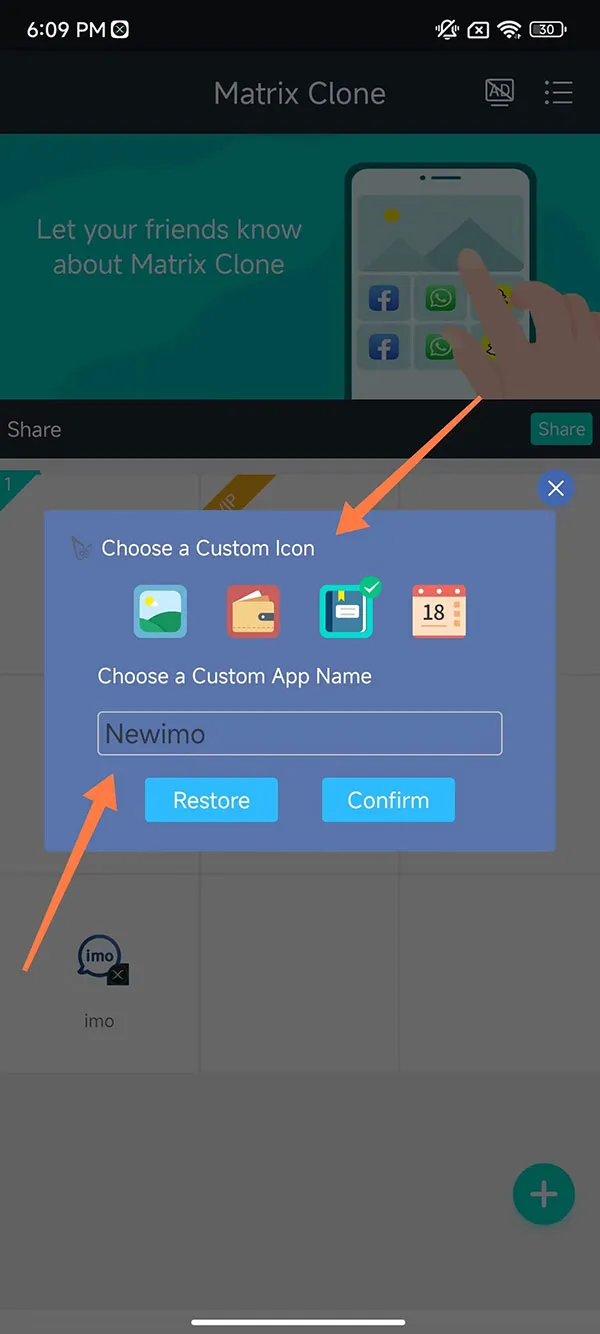 Steps to rename and modify the app icon