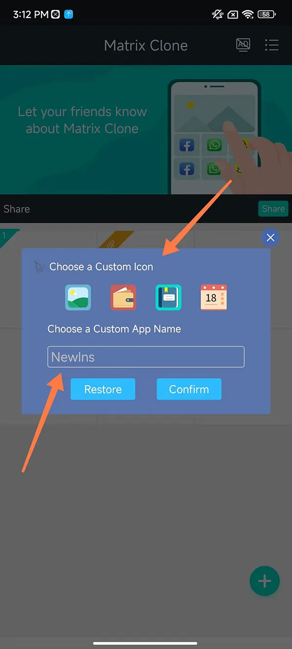 Steps to rename and modify the app icon