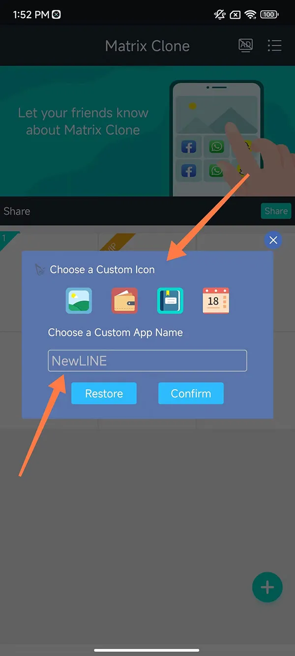 Steps to rename and modify the app icon