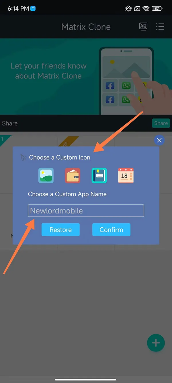 Steps to rename and modify the app icon