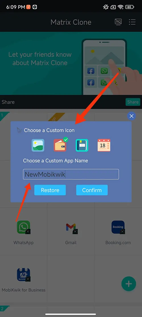 Steps to rename and modify the app icon