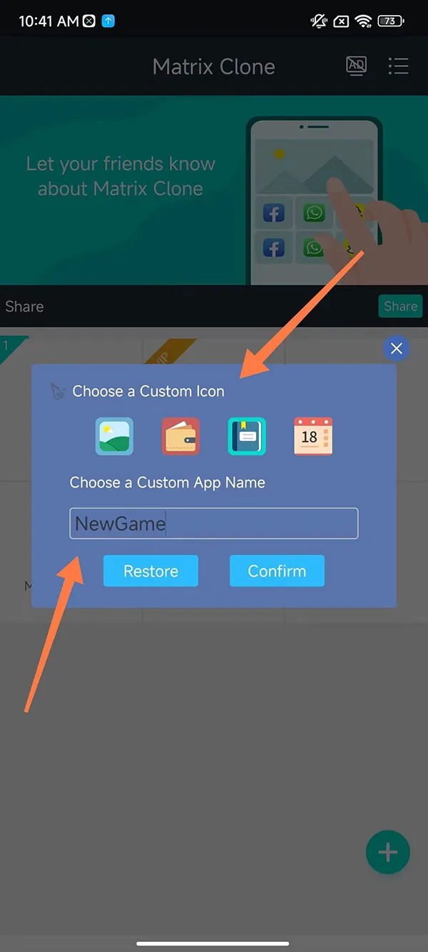 Steps to rename and modify the app icon