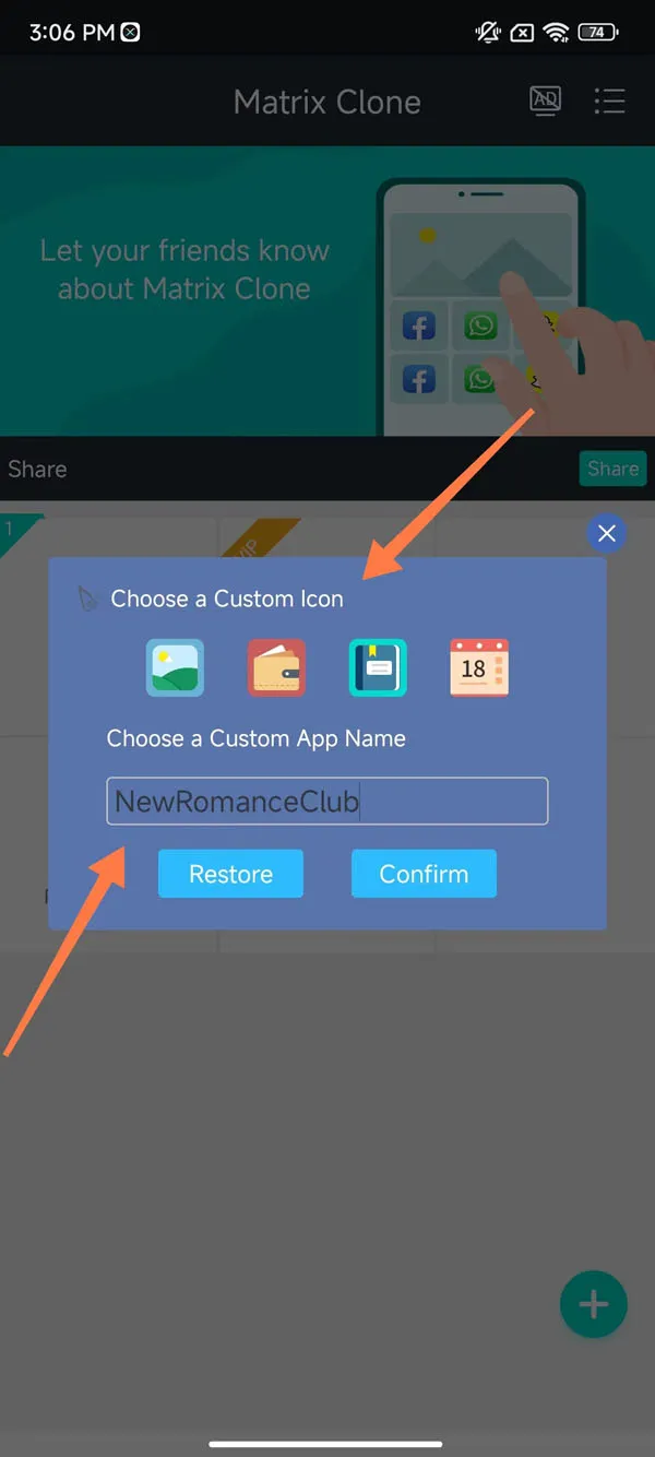 Steps to rename and modify the app icon