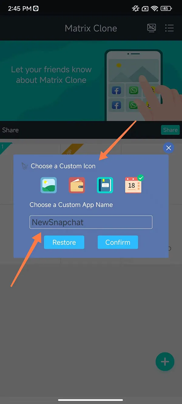 Steps to rename and modify the app icon