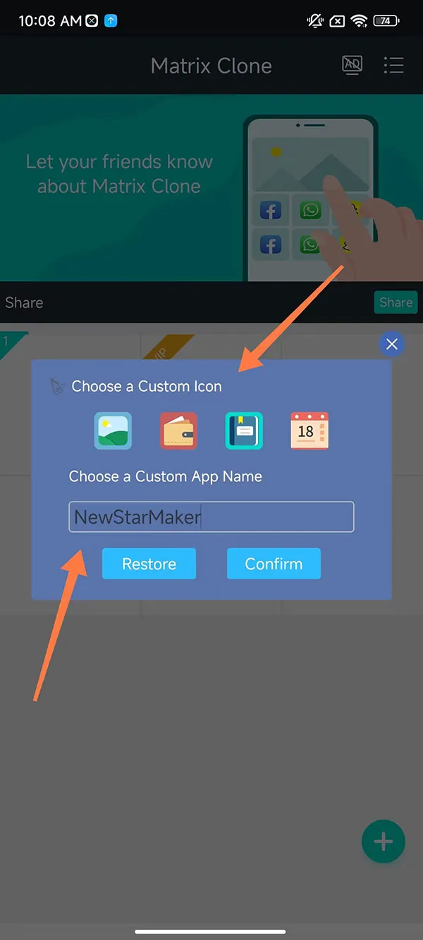 Steps to rename and modify the app icon