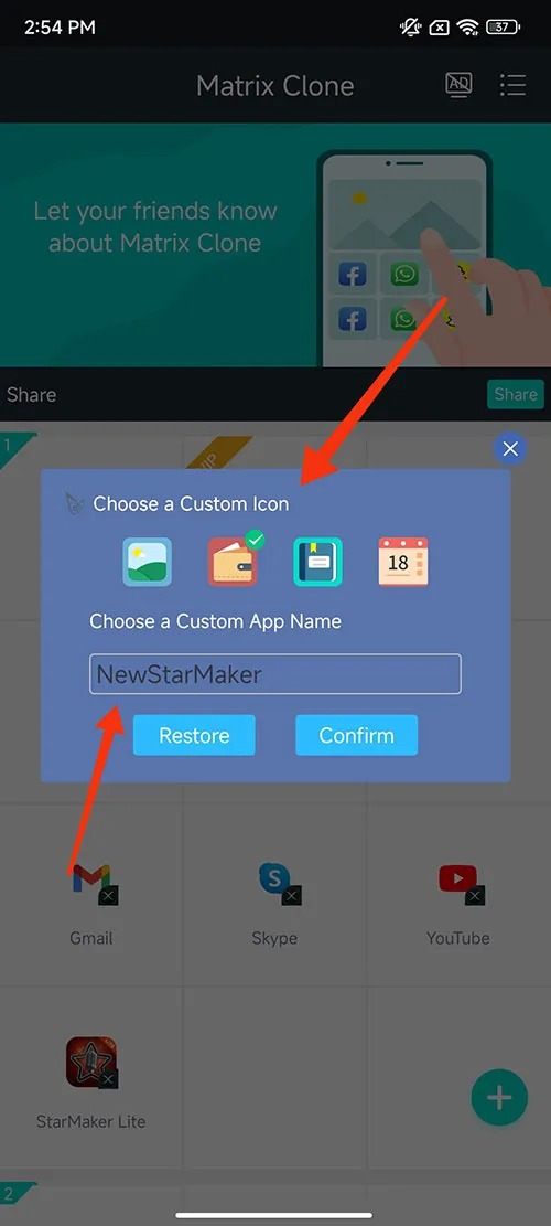 Steps to rename and modify the app icon