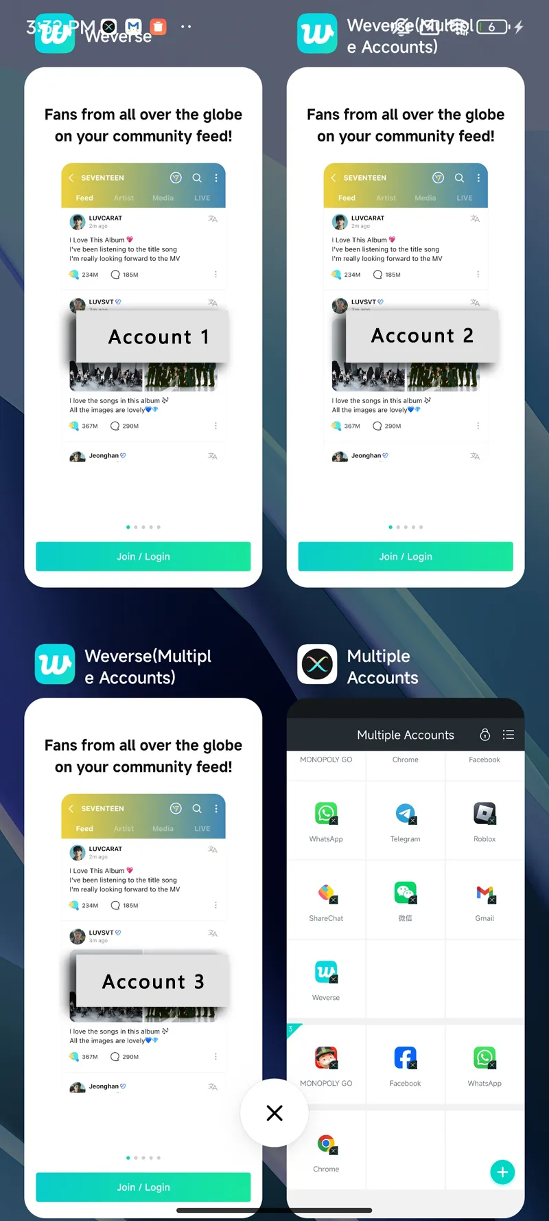 Tutorial on how to clone weverse App using MatrixClone